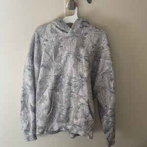 NWOT Abercrombie & Fitch light gray camo hoodie